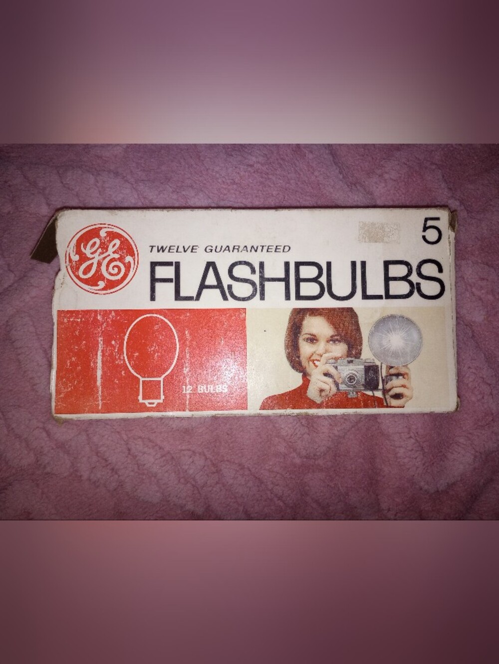 Vintage GE Flashbulbs #5 made by General Electric 10 Bulbs